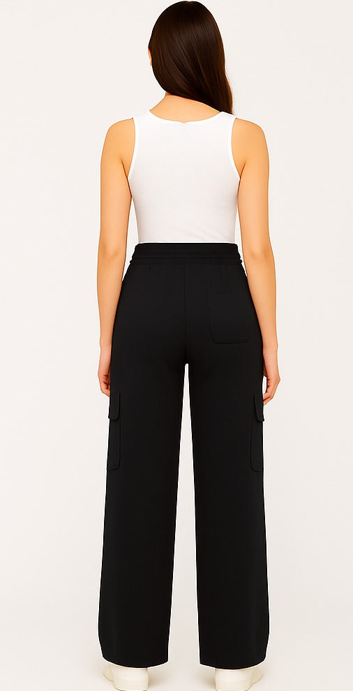 ARRINEX CARGO TROUSER IN BLACK