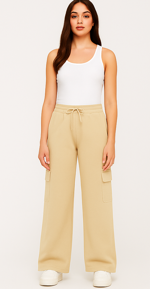 ARRINEX CARGO TROUSER IN BEIGE