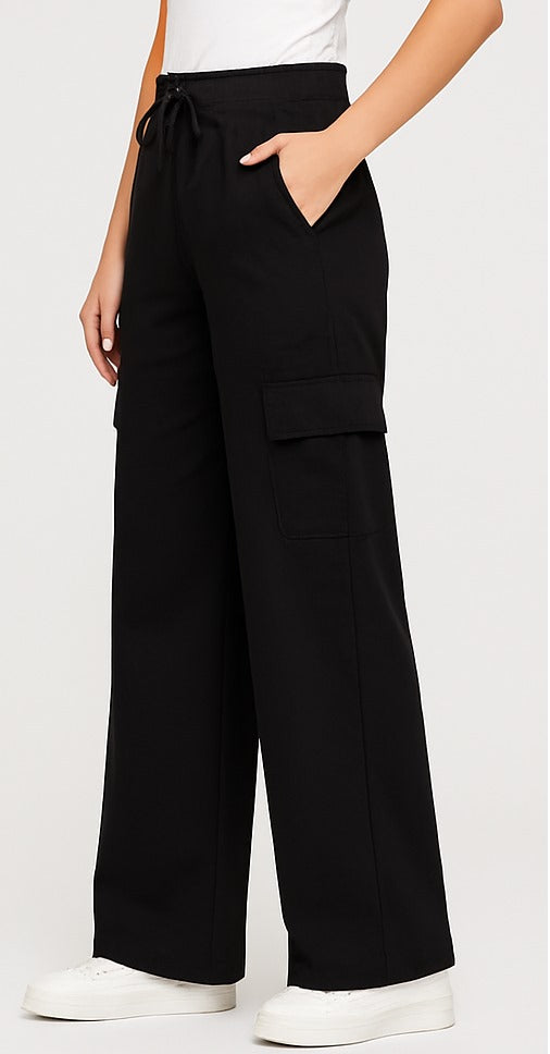 ARRINEX CARGO TROUSER IN BLACK